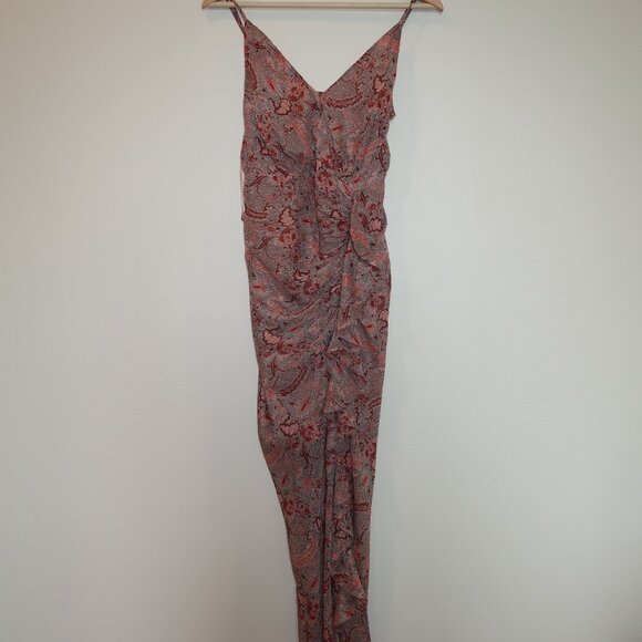 Floret Studios Floral Ruffle Chiffon Dress - Picture 2 of 7